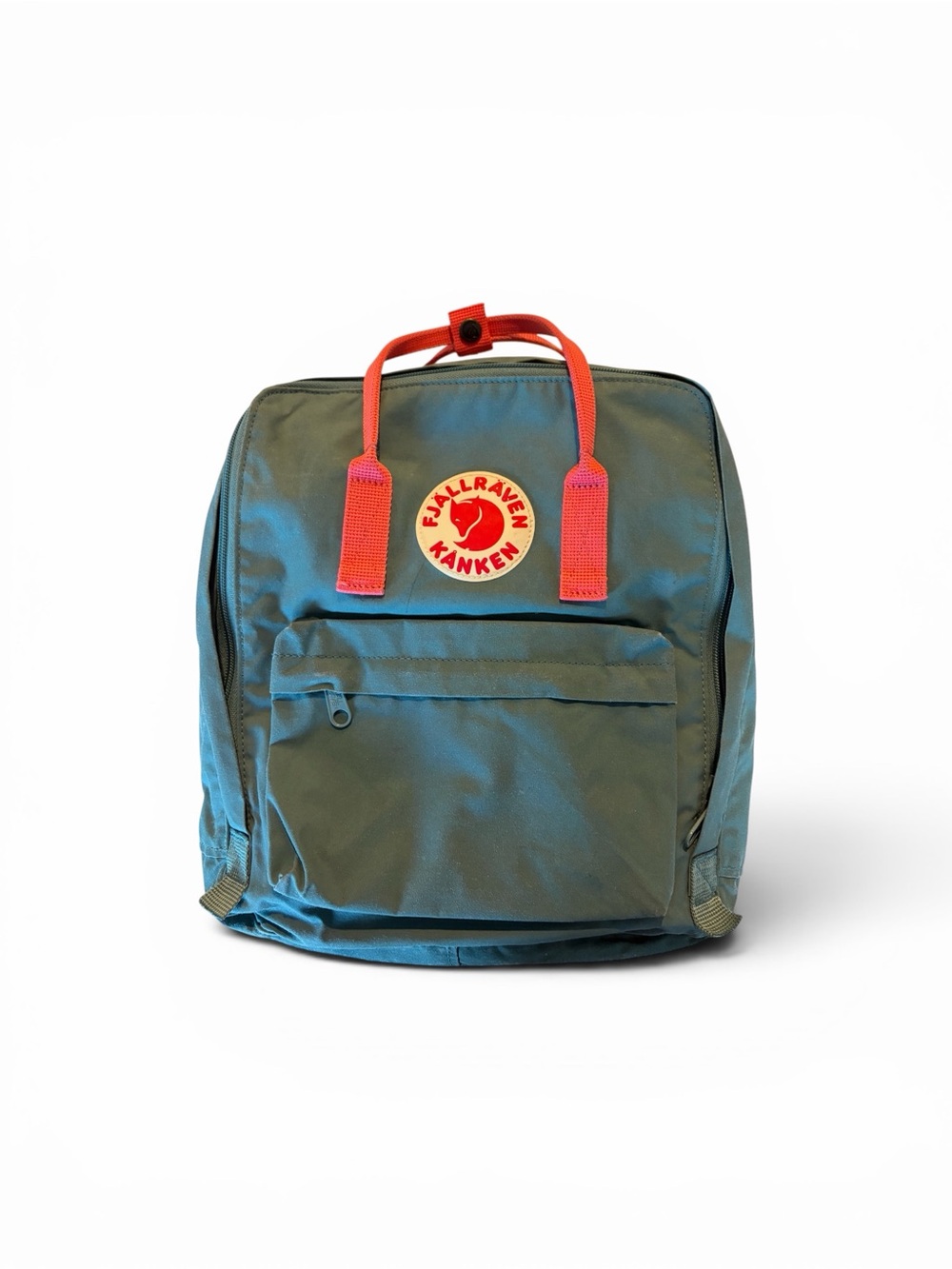Fjallraven Kanken Classic Backpack - Frost Green & Peach Pink